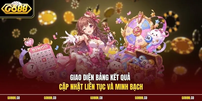 Giao diện bảng kết quả cập nhật liên tục và minh bạch
