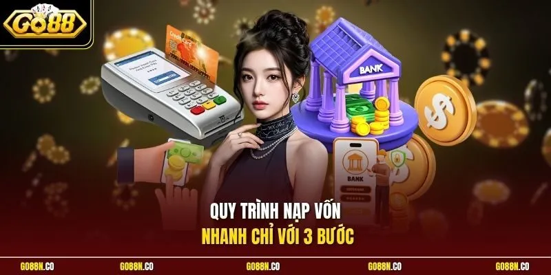 Quy trình nạp vốn nhanh chỉ với 3 bước